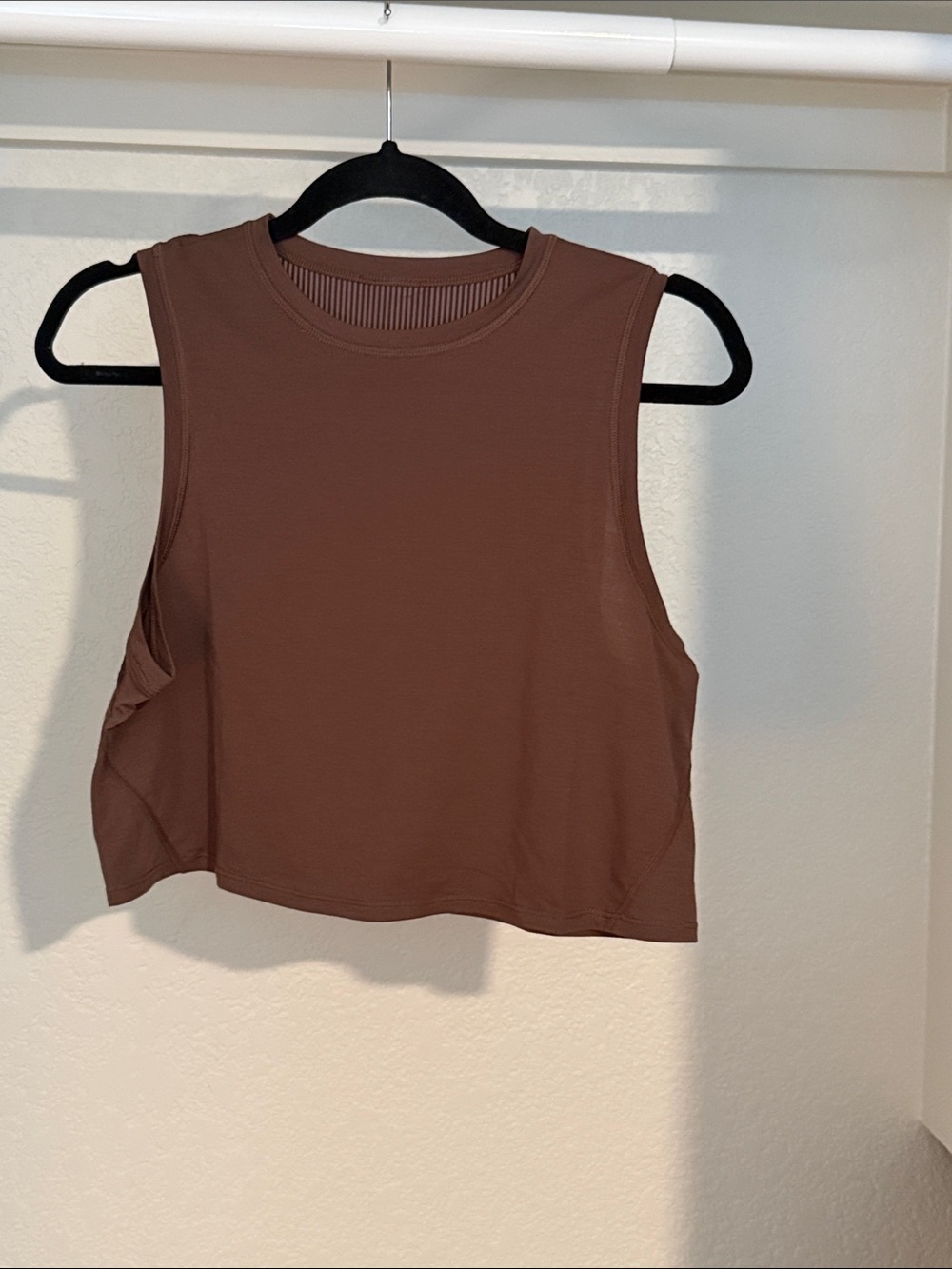 Sweaty Betty Brown Cropped Muscle Tank